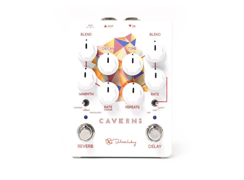 Keeley Caverns V2 Reverb and Delay Pedal White KCav2