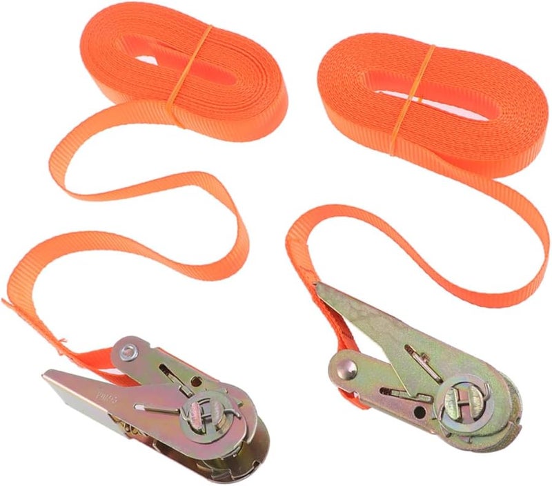 Heavy Duty Ratchet Luggage Rack Straps Metal Buckle Cargo Tie Down For Suitcase Boat Car - Image 1