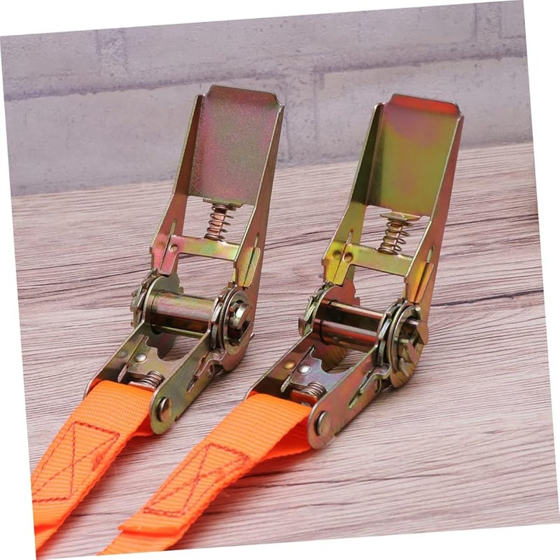Heavy Duty Ratchet Luggage Rack Straps Metal Buckle Cargo Tie Down For Suitcase Boat Car - Image 4