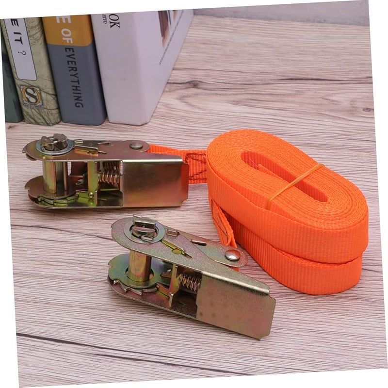 Heavy Duty Ratchet Luggage Rack Straps Metal Buckle Cargo Tie Down For Suitcase Boat Car - Image 5