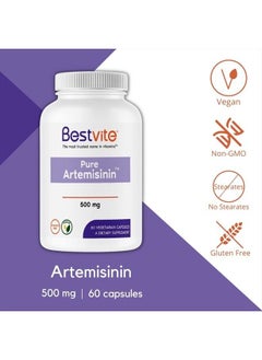 BESTVITE Bestvite Artemisinin 500mg per Capsule (60 Vegetarian Capsules) - No Stearates - No Flow Agents - No Fillers - Vegan - Gluten Free - Non GMO  - Image 3