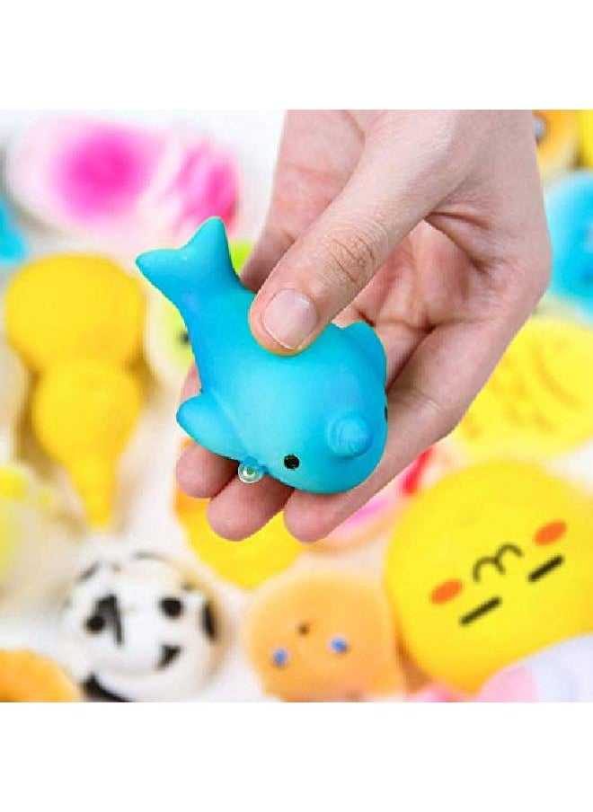 WATINC - Random 70Pcs Squeeze Toys Birthday Gifts For Kids Party Favors Slow Rising Simulation Bread Squeeze Stress Relief Toys Goodie Bags Egg Filler Keychain Phone Straps 1 Jumbo Squeeze Include - Image 1