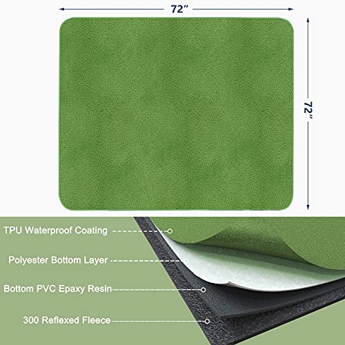 INVENHO Washable Pee Pads for Dogs 72"x72" Reusable Dog Pads Extra Large Upgrade Non-Slip Dog Pee Pads Heavy Absorbency Puppy Pee Pads Quick Dry Whelping Pads/Waterproof Puppy Training Pad - Image 2