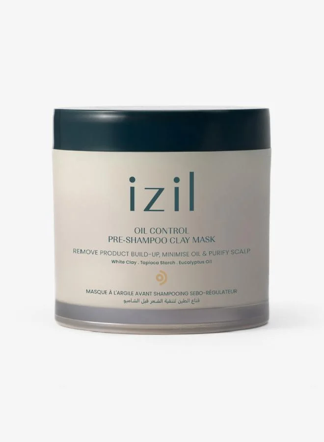 ازيل قناع الطين قبل الشامبو للتحكم في الدهون