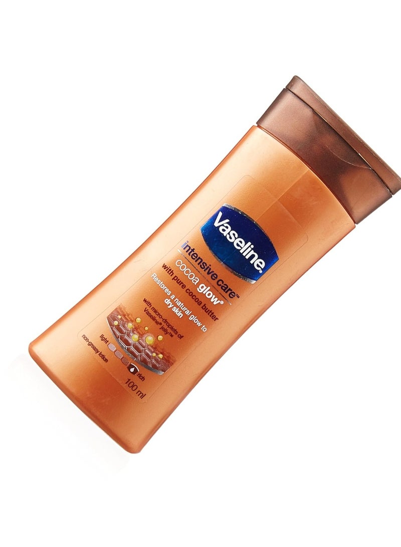 فازلين لوشن فازلين للعناية المركزة للجسم بخلاصة الكاكاو، لوشن مغذي يدوم 24 ساعة مع 100% من الكاكاو وزبدة الشيا، يعيد النضارة، 100 مل - Image 2