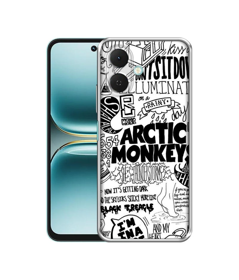 Casotec Arctic Monkeys Pattern Design Printed Silicon Soft TPU Back Case Cover for Tecno Spark Go 2 4G - Image 1