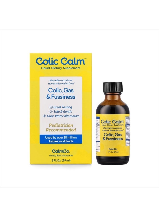 Colic Calm Gripe Water, Colic & Infant Gas Relief Drops, 2 Ounce  - Image 1