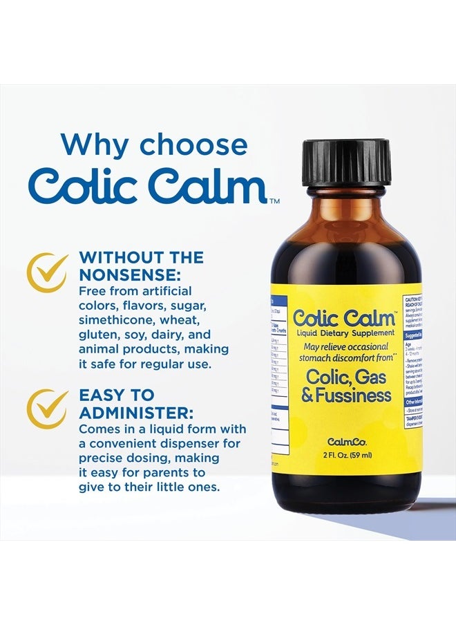 Colic Calm Gripe Water, Colic & Infant Gas Relief Drops, 2 Ounce  - Image 5