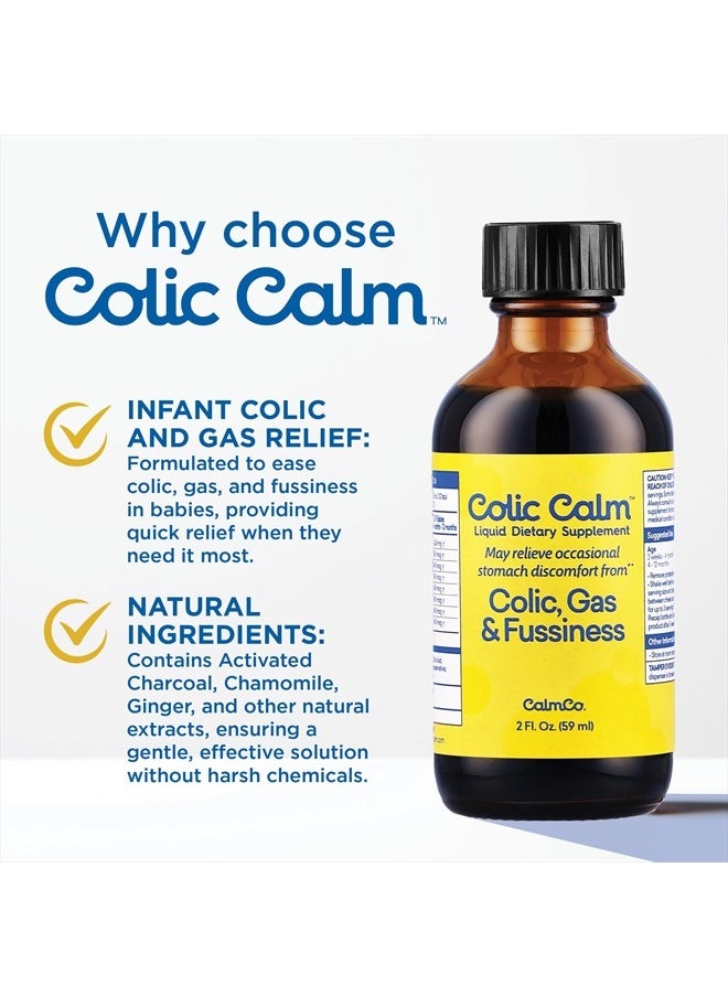 Colic Calm Gripe Water, Colic & Infant Gas Relief Drops, 2 Ounce  - Image 4