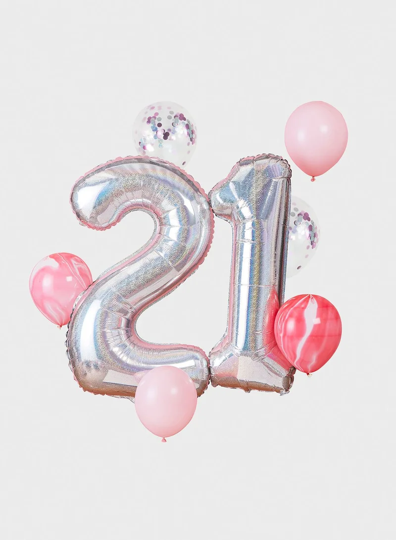 جينجر راي بالونات لعيد الـ 21