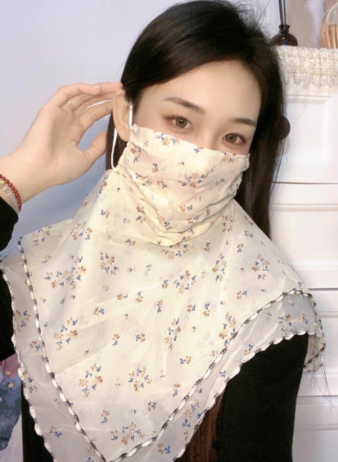 Etertoyle Sun Protection Face Mask Neck Gaiter Breathable Chiffon Veil Bandanas Scarf for Women Outdoor Activities - Image 3