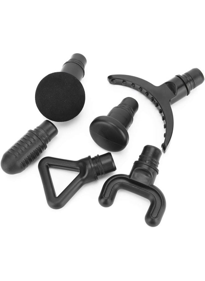 klarako Massage Gun Head, 6pcs Attachment Applicable to 19mm Massage Gun Adapter, Different Function Replaceable Plug-n-Play Deep Tissue Muscle Relaxation Trigger Point Massager Gun Attachment 