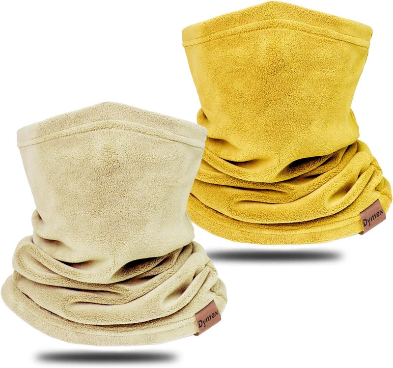 Dymex Neck Warmer Winter Neck Gaiter Face Mask Balaclavas for Women Men, Soft Fleece Face Cover Mask for Skiing Motorcycle-2 Pack - Image 1