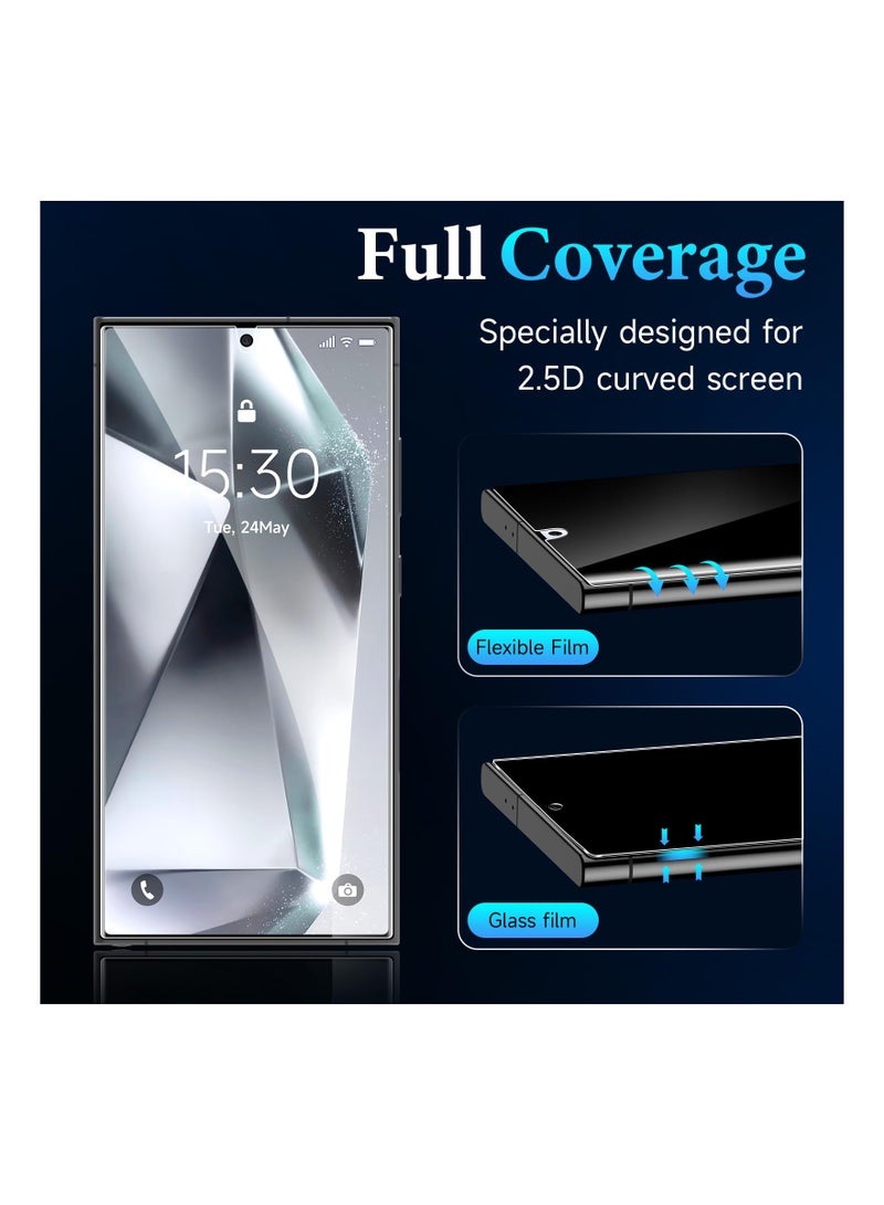KASTWAVE 2 Pack for Samsung Galaxy S24 Ultra Privacy Screen Protector, Anti-Spy Flexible Hydrogel Film, Sensitive Touch  Fingerprint Unlock, Durable Anti-Scratch Shock-Resistant Full Coverage - Image 4