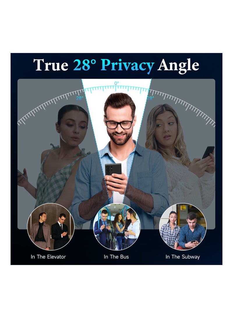 KASTWAVE 2 Pack for Samsung Galaxy S24 Ultra Privacy Screen Protector, Anti-Spy Flexible Hydrogel Film, Sensitive Touch  Fingerprint Unlock, Durable Anti-Scratch Shock-Resistant Full Coverage - Image 3