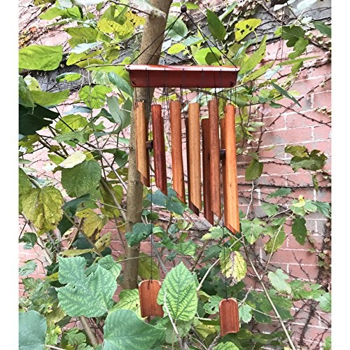 MAYMII Large 65cm (25") 12 Tubes Double Antique Nature Bamboo Feng Shui Wind Chime Indoor Outdoor Wooden Melody Wind Bell - Image 3