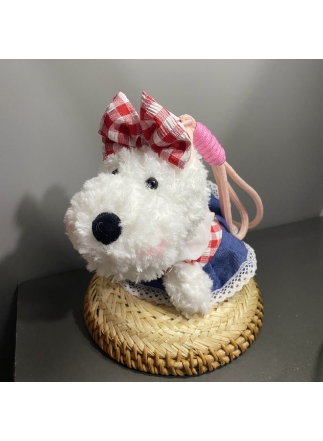 Cute West Highland Terrier Plush Keychain - Your Perfect Companion!