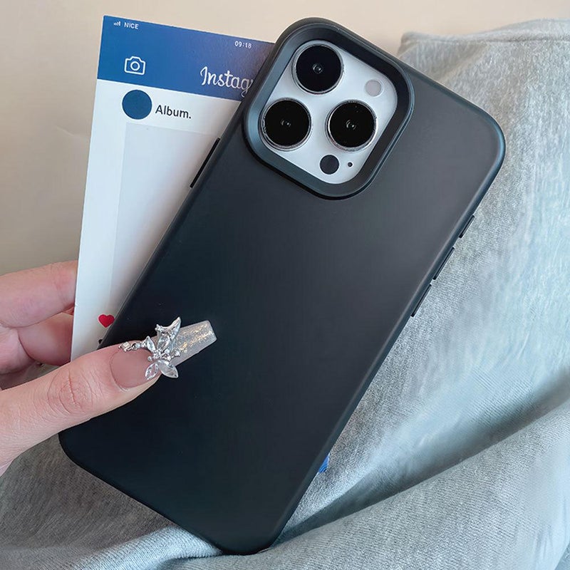 erorex For iPhone 17 Pro Max Dopamine Simple Imitation Liquid Silicone Phone Case(Starry Grey) - Image 3