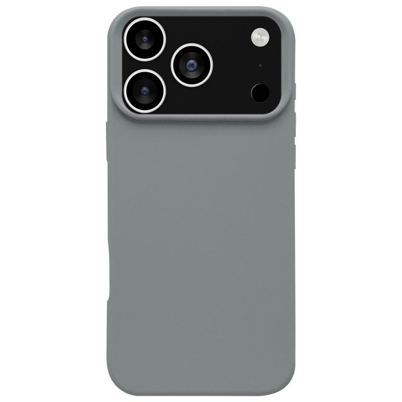 erorex For iPhone 17 Pro Max Dopamine Simple Imitation Liquid Silicone Phone Case(Starry Grey) - Image 1