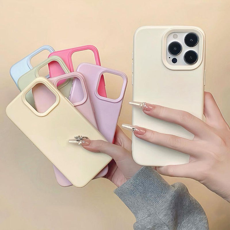 erorex For iPhone 17 Pro Max Dopamine Simple Imitation Liquid Silicone Phone Case(Starry Grey) - Image 5