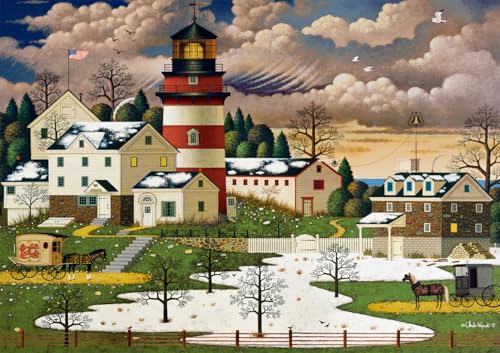 Buffalo Games - Charles Wysocki - Twilight Sentinel - 500 Piece Jigsaw Puzzle for Adults -Challenging Puzzle Perfect for Game Nights - Finished Size is 21.25 x 15.00 - Image 1