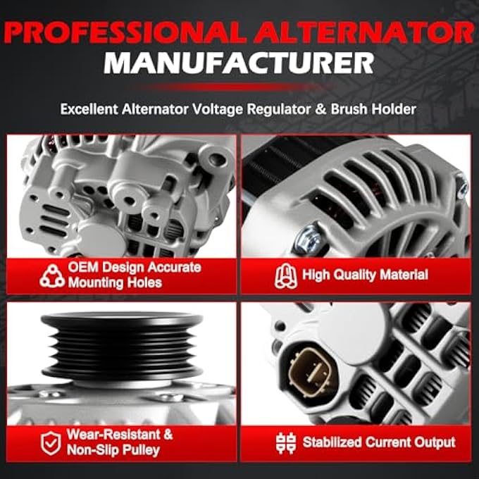 Autodevil 13649 Alternator 75Amp 12V Compatible with Civic 1996 1997 1998 1999 2000 OE 31100-P2E-A02,31100-PEJ-004,AHGA24,AHGA25,A5TA4591 - Image 5
