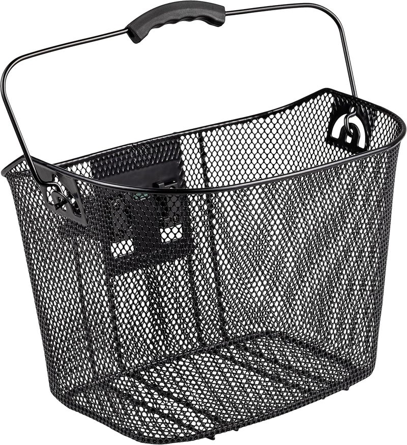 Schwinn Wire Basket For Bikes With Quick Release, Black, Medium - Image 1