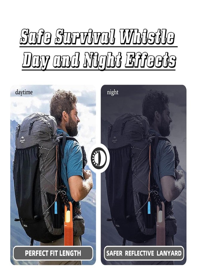 VOGUCCLO 4 Pcs Emergency Whistle, Super Loud Survival Whistle with Lanyard - Image 5