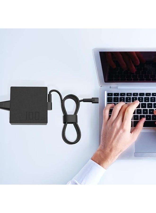 Terabyte 100W 20V 5A Type-C USB-C Charger A20-100P1A AC Adapter Compatible for ASUS ROG Flow X13 Z13 GV301 GZ301 G533QM GA401QM GA503QM GX703HS ZenBook 14X 14 UX425QA UM5401QA UM425QA Supply with Power Cord - Image 3
