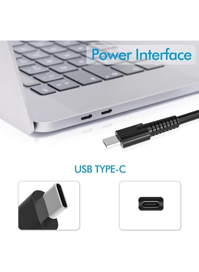 Terabyte 100W 20V 5A Type-C USB-C Charger A20-100P1A AC Adapter Compatible for ASUS ROG Flow X13 Z13 GV301 GZ301 G533QM GA401QM GA503QM GX703HS ZenBook 14X 14 UX425QA UM5401QA UM425QA Supply with Power Cord - Image 2