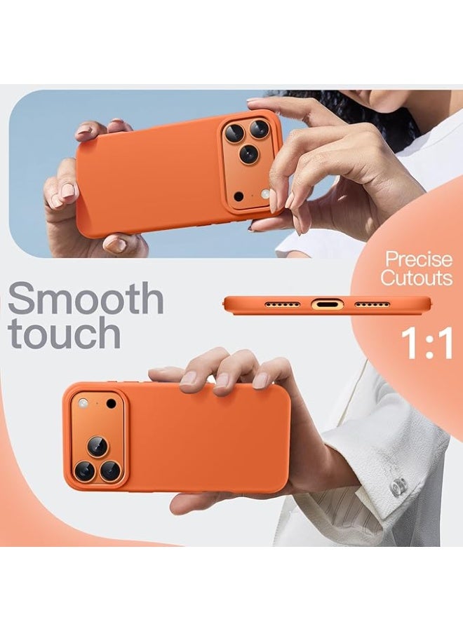 Liquid Silicone Protective Case Compatible with iPhone 17 Pro 6.3-Inch, Slim Matte Back Cover, Silky Soft Touch, Shockproof Design, Anti-Fingerprint with Microfiber Lining - Image 3