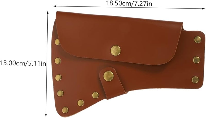 غطاء فأس من الجلد البولي الدائم غمد بلطة واقي تخزين آمن محمول للتخييم والبستنة - Image 3