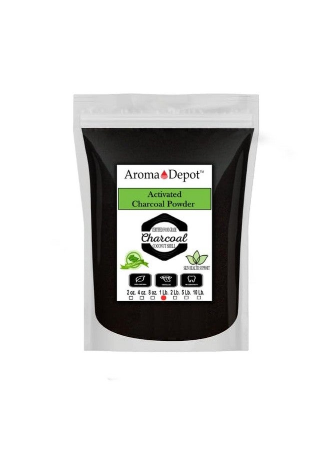 Aroma Depot Aroma Depot 1 lb. Coconut Activated Charcoal Powder - Supports Health, Vegan, Non-GMO, No Additives, Food Grade, Teeth Whitening Powder, Charcoal for Facial Scrub, and Soap Making. (1 lb.)
