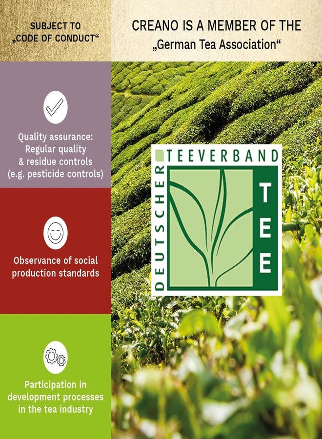 Creano Tea Flowers Mix Golden Gift Set Blooming Tea with Glass Teapot White, Green & Black Tea in 6 Varieties Tea Flower Blooming Tea Gift for Women - Image 5
