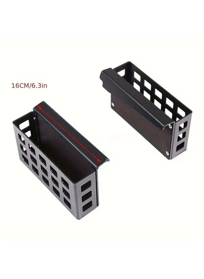 Aluminum Alloy Center Control Side Hanging Storage Basket Compatible With Ford Ranger 15-21 Black - Image 2