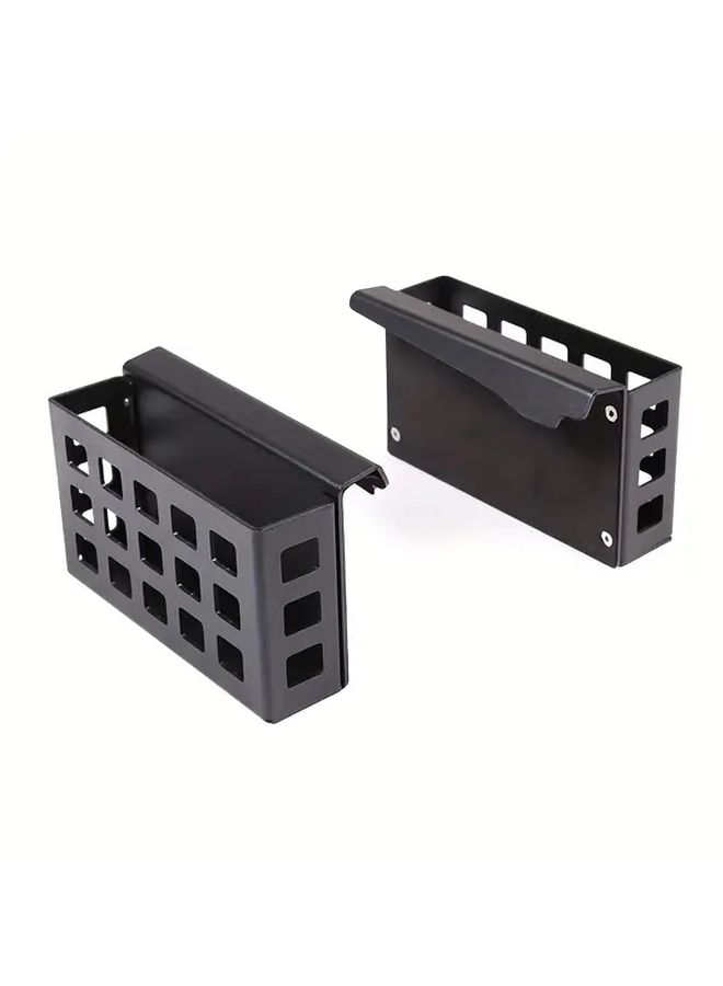 Aluminum Alloy Center Control Side Hanging Storage Basket Compatible With Ford Ranger 15-21 Black - Image 4