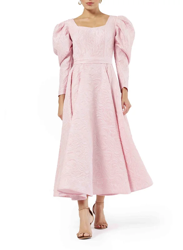 Amri Jacquard Midi Dress