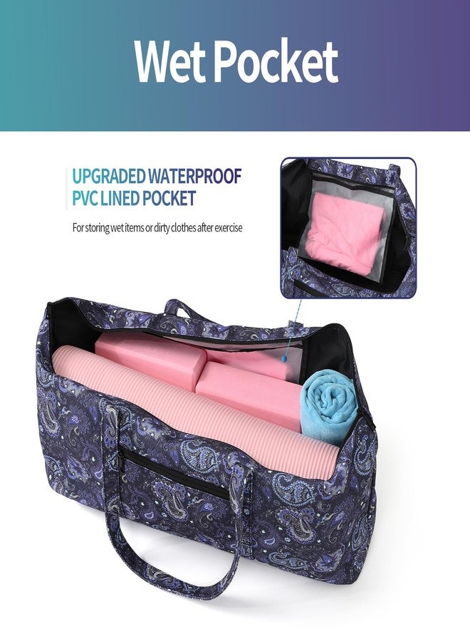 Boulder Bee Yoga Mat Bag with Wet Pocket, Large Yoga Mat Carrier, Yoga Gifts for Women, Gym Tote Bag for Travel Office Beach Workout - Image 5