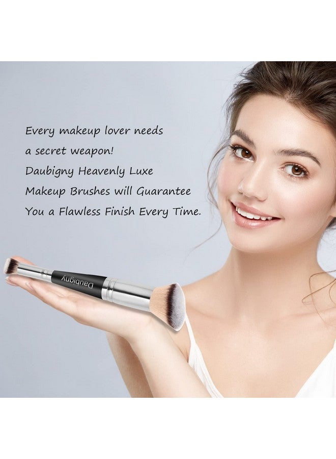 Daubigny Makeup Brushes Daubigny Makeup BrushDual-ended Angled Foundation Brush Concealer Brush Perfect for Any Look Premium Luxe Hair Rounded Taperd Flawless Brush Ideal for Liquid, Cream, Powder,Blending, - Image 5