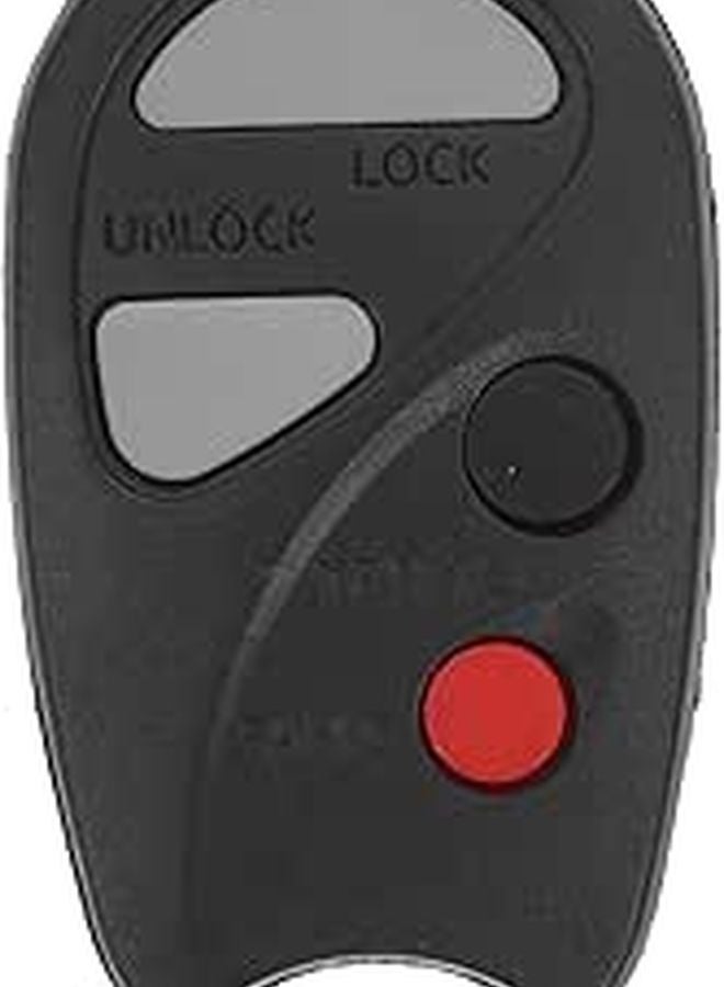Black 3 Button Car Key Fob Case Replacement Cover Compatible for Automotive Interior Use - Image 1