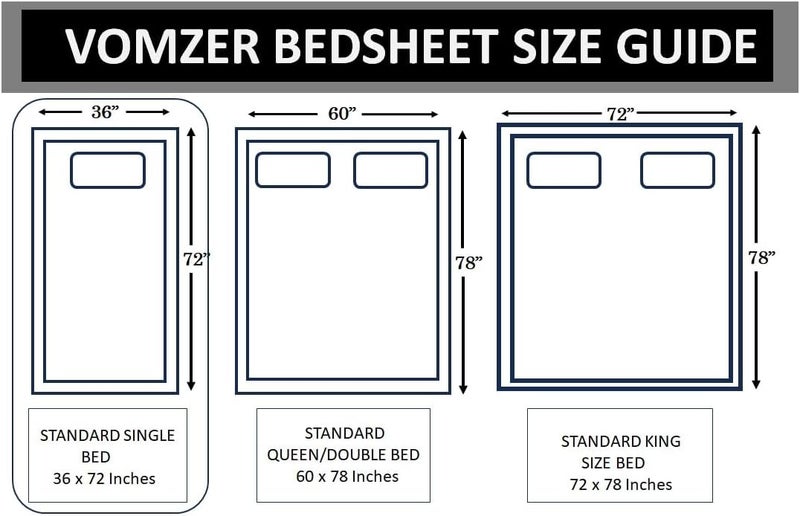 VOMZER 300 TC Elastic Fitted Bedsheets Single Bed with 1 Pillow Cover | Single Bed with All Around Elastic, Size 36 x 72 x 10 Inches (Cream) - Image 3