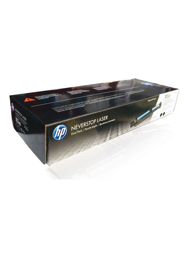 HP مجموعة حبر لطابعة الليزر نيفرستوب طراز 103AD من قطعتين أسود - Image 2