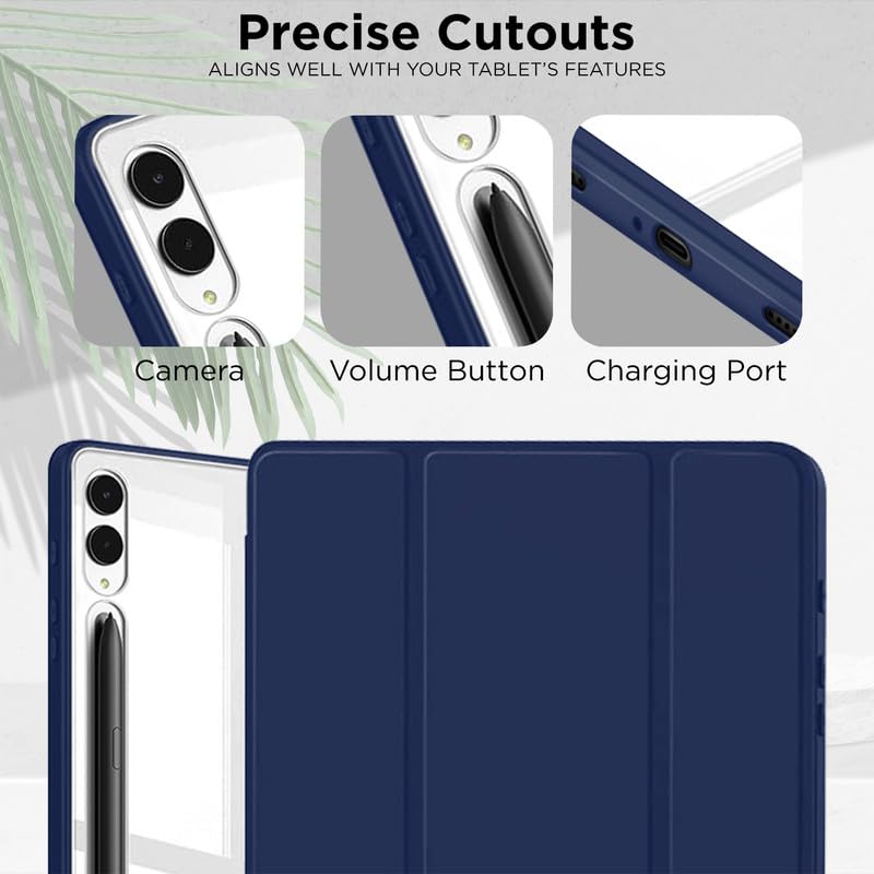Robustrion Cover for Samsung Tab S10 Plus / S9 FE Plus / S9+ Cover Case 12.4 inch Hybrid Flip Case with [S Pen Holder] for Samsung Tab S9+ / S10+ / S9 FE+ Tablet Cover [Auto Sleep/Wake] - Navy - Image 5