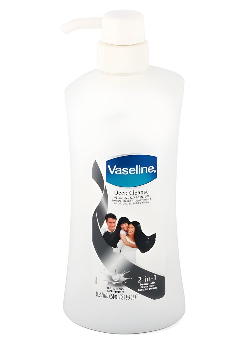 Vaseline Deep Cleanse MILK NUTRIENT SHAMPOO 2-in-1 650ml - Image 1