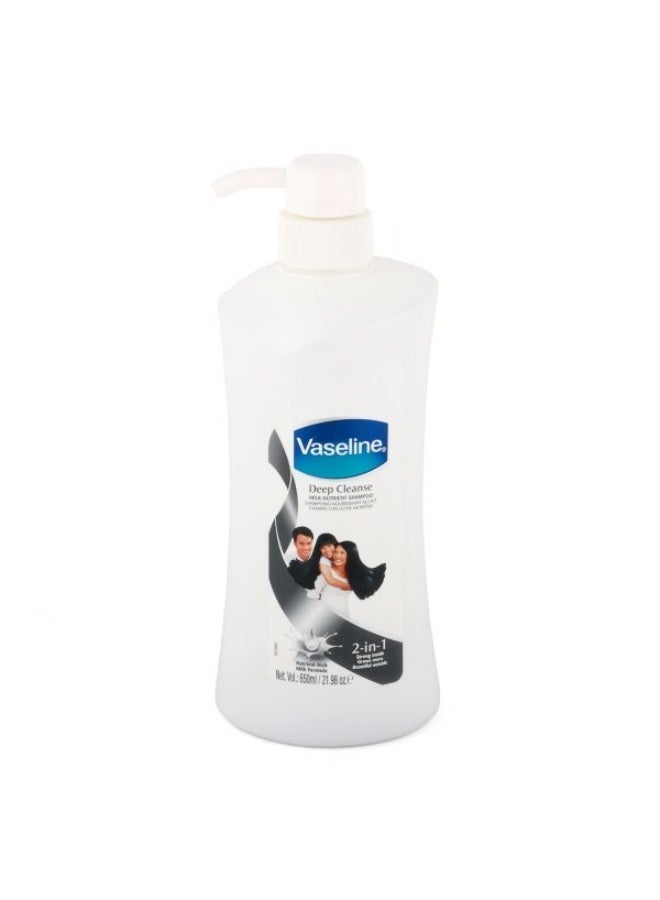 Vaseline Deep Cleanse MILK NUTRIENT SHAMPOO 2-in-1 650ml - Image 2