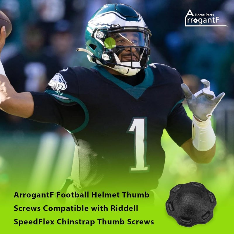 ArrogantF Football Helmet Thumb Screws Compatible with Riddell SpeedFlex Chinstrap Thumb Screws, Keep for Speedflex Youth Football Helmet Chinstrap Stabilization System to Reduce Head Injury 2 Pack - Image 5