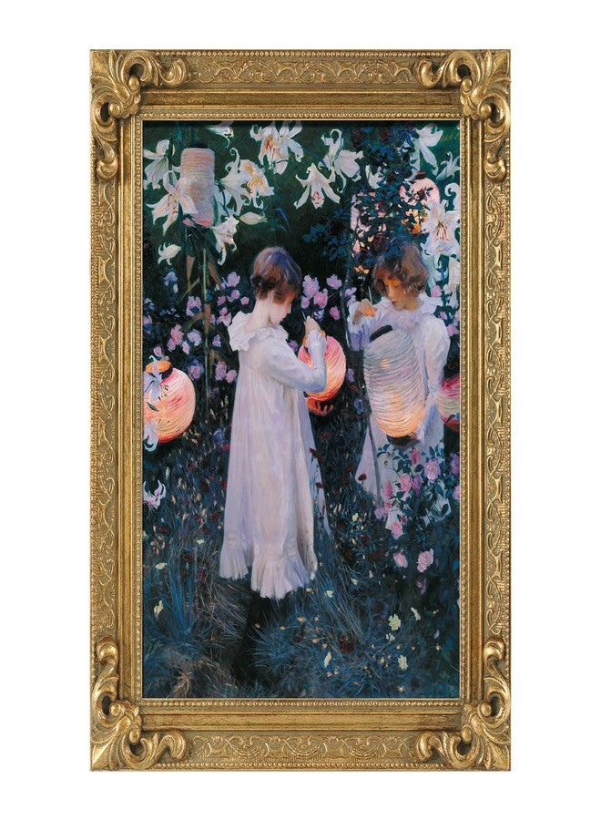 FOLKOR Antique Gold Frame for 8x10” Canvas Painting, Baroque Ornate Open Back Frame for Canvas Prints Pictures Portrait Landscape, No Back & Cover (Gold) - Image 1