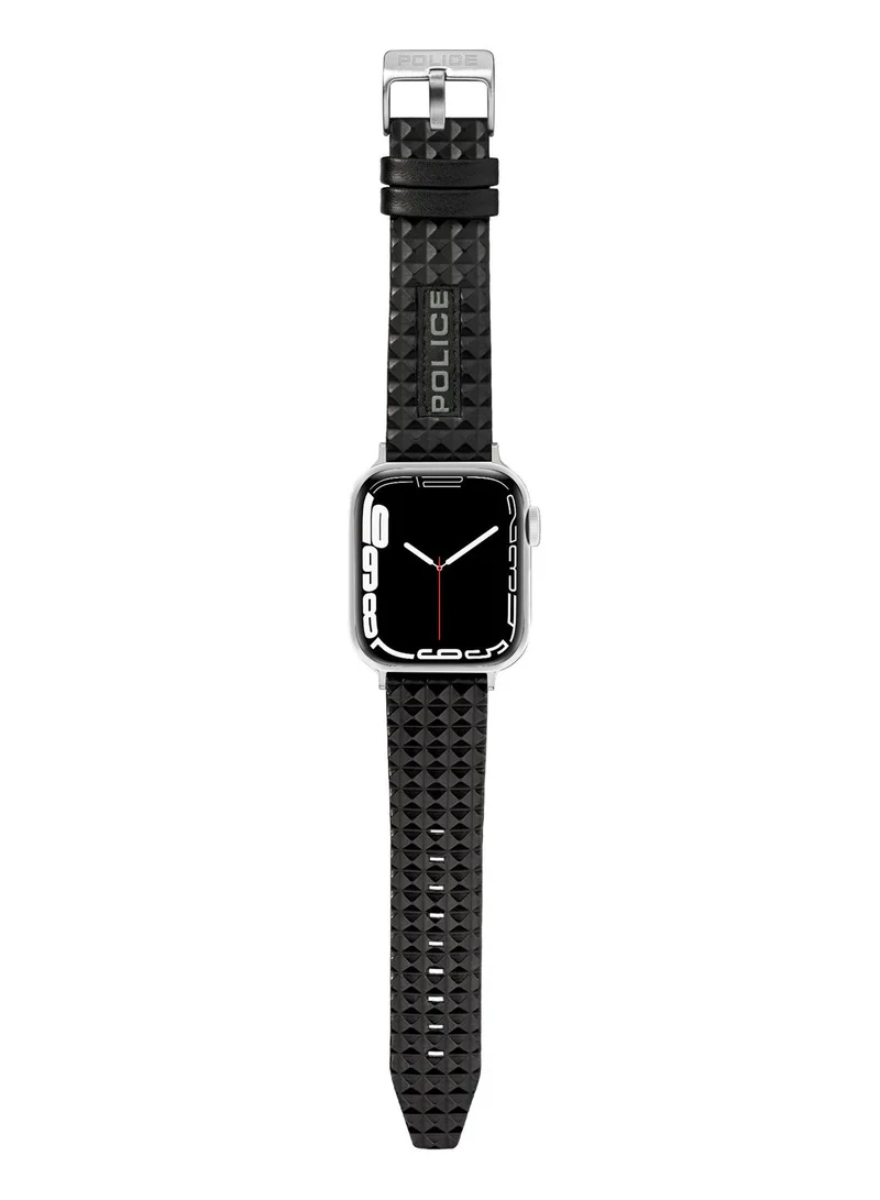 POLICE Police Pyramid Black Leather Watch Straps