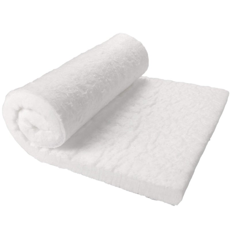Lynn Manufacturing Lynn Manufacturing Ceramic Fiber Insulation, 1" Thick x 12" x 24", 2400F Fireproof Insulation Blanket, 3023E  - Image 1
