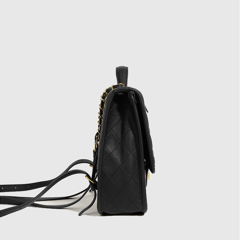 Ghana Preface Backpack Women'S New Large Capacity Commuter High-Grade Western Style Chanel Style Rhombus Handbag - Image 4
